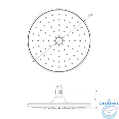 Верхний душ Lemark LM8130C 23 см