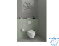 Унитаз подвесной безободковый Aquatek Оберон AQ1363W-00 с сиденьем Soft Close (микролифт)