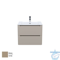 Тумба с умывальником, подвесная, 60 см, капучино, Edifice, IDDIS, EDI60C0i95K  подходит умыв. 0106000i28