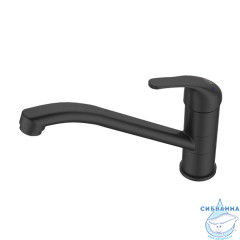 Смеситель для кухни, черный матовый, Meal, Milardo, M02BLR0M05