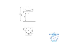 Раковина на столешницу 40 см Vitra Water Jewels 4334B003-1361