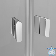 Душевое ограждение AM.PM X-Joy Twin Slide 80х80 W88E-205-080MT64 профиль хром, стекло прозрачное (c поддоном)