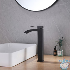 Смеситель для раковины Abber Wasserfall AF8611B (черный матовый)