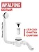 Слив-перелив для ванн McALPINE 70 см MRB11-WH (белый)