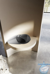 Раковина на столешницу 43 см ABBER Kristall AT2806Onyx