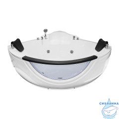 Акриловая ванна с гидромассажем Loranto CS-831N 155x155 с каркасом