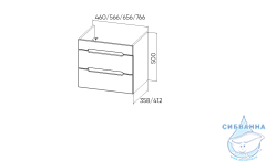 Тумба под раковину Viant Марсель 80П белая