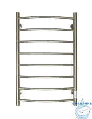 Полотенцесушитель электрический Санприз Классик П8 50х80 (никель) (подключение универсальное)