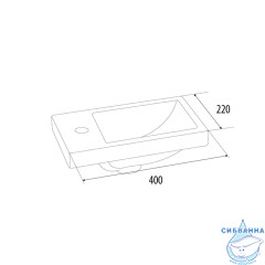 Тумба с умывальником Iddis Torr L 40 см белый глянец TOR40W1i95