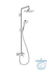 Душевая система Hansgrohe Croma Select S 190 1 режим 27258400 (хром/белый)