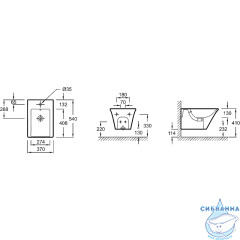 Биде подвесное Jacob Delafon Grands Boulevards EMH0002-00  (без сиденья)