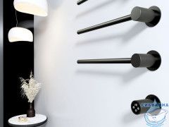 Полотенцесушитель электрический  Wonzon&Woghand Hamburg 52х72 WW-AL315-MB (с возможностью скрытого подключения, подключение универсальное) (черный матовый)