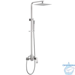 Душевая стойка ABBER Wasserfall AF8616SPL с изливом, сатин