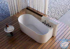 Акриловая ванна ABBER AB9496-1.5 R 150x75 с каркасом