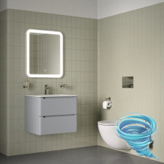 Унитаз подвесной безободковый со смывом торнадо Iddis Axes AXERDSEi25 с сиденьем Soft Close (микролифт)