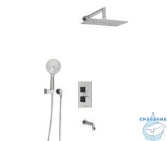 A171519  Встраиваемый комплект для ванны с верхней душевой насадкой, лейкой и изливом A171519 T