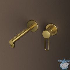 Встраиваемый смеситель для умывальника, золото матовое, Duna, IDDIS, DUNMG00i65