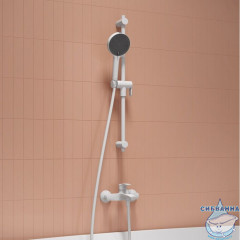 Лейка для душа, белый матовый, Aiger, IDDIS, AIG4FW0i18