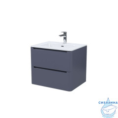 Тумба с умывальником, подвесная, 60 см, темно-серый, Edifice, IDDIS, EDI60D0i95K  подходит умыв. 0106000i28