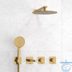 Душевая система Wasserkraft 250 1 режим A7651.304.305.183.208.280.197.207 (золото глянцевое)