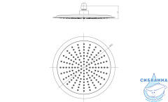 Верхний душ Lemark LM8034C 30 см