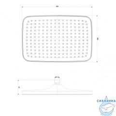 Верхний душ Lemark LM8134C (хром)