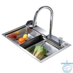 Кухонная мойка ABBER Wasser Kreis 68 см AF2194 хром