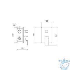 Встраиваемый смеситель для ванны Iddis Folk FOLSB00i67 (хром)
