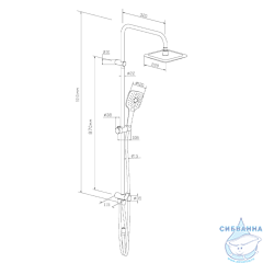 Душевая система Damixa Eclipse 931000000 (хром)