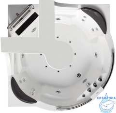 Акриловая ванна Gemy G9070 O 170х170 с гидромассажем