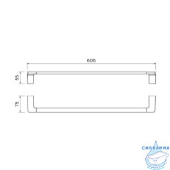 Полотенцесушитель одинарный, нержавеющая сталь, Slide, IDDIS, SLIBS10i49