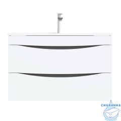 Тумба с умывальником Iddis Cloud 80 см белый глянец CLO80W0i95