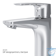 Смеситель для раковины AM.PM Gem F90A82100 (с донным клапаном) (хром)