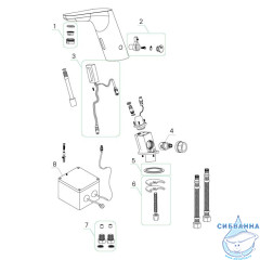 Смеситель для умывальника, сенсорный, Pulse, IDDIS, PULSBS2i86