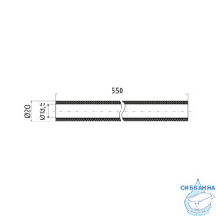 Сменный гибкий шланг для смесителя, силикон, цвет серый, Kitchen Line, IDDIS, FSPGR00i59