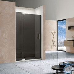 Дверь в нишу Vincea Extra 80-90 профиль хром, стекло тонированное VDP-1E8090CG