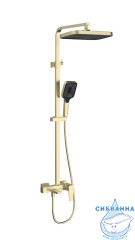 Душевая система Vincea Cube 320 1 режим VSFS-4C12BG (брашированное золото)