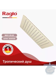 Верхний душ Raglo 300 R451.55.03 (сатин золотой)