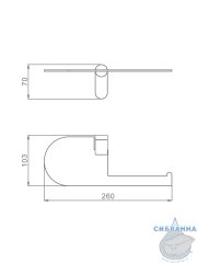 Держатель туалетной бумаги Raglo R300.03.06 (черный матовый)