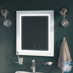 Зеркало Iddis Oxford 80 с часами LED ЗЛП111