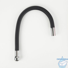 Излив для кухни, силикон, 500 мм, гибкий, черный, IDDIS, 995FB50B5SM