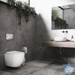 Унитаз подвесной безободковый Ceramicanova Mia Rimless CN1805 с сиденьем быстросъемным Soft Close (микролифт)