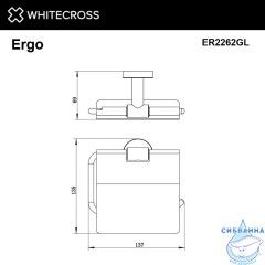 Держатель туалетной бумаги WHITECROSS Ergo ER2262GL (золото)
