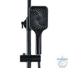 Душевая система Azario Arizona 300 1 режим AZ-20BS (черный матовый)