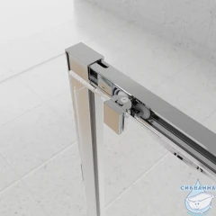 Душевое ограждение Veconi Эво 130x120 профиль хром, стекло прозрачное E1-SP-CH-130120-01-C9 (без поддона)
