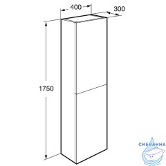 Пенал Roca Etna Ona 40 темный вяз A857635511