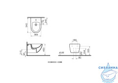 Биде подвесное Vitra Sento 4338B003-1046 (без сиденья)