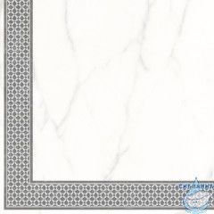 7346-0004-1001 Декор кер. Каррара Нова_LB Бел. 45*45 _декор 2_ 1 \4