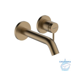  Встраиваемый смеситель для раковины Hansgrohe Тектурис С 73350140 (шлифованая бронза)