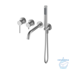 Встраиваемый смеситель для ванны Oliveeka Y-Line OL-889017-BN (никель)